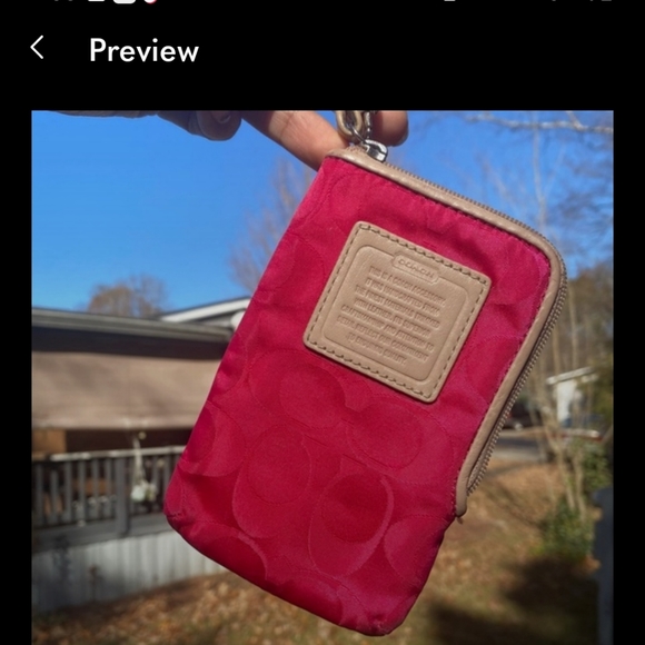 COACH wristlet - Picture 2 of 7